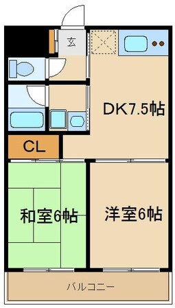 グランベールヨシミの物件間取画像